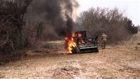 skid steer on fire|skid steer fire prevention.